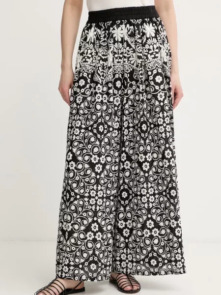 Weekend Max Mara spodnie wide leg czarne