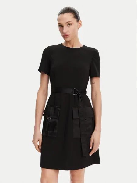 Vsakodnevna obleka DKNY črna