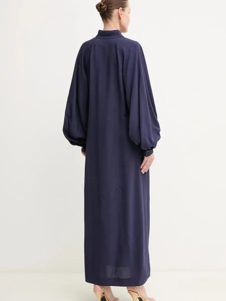 Luisa Spagnoli rochie bleumarin maxi oversize