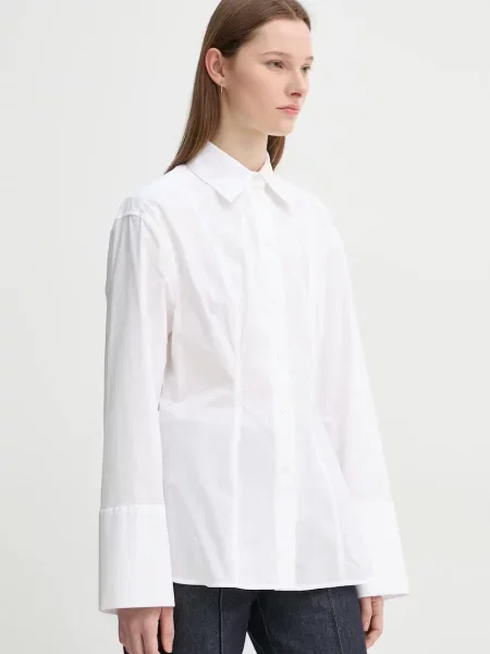 Day Birger et Mikkelsen camasa din Olivier femei cu guler clasic regular bej