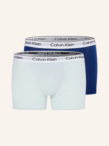 Calvin Klein Boxerky Icon Cotton Stretch 2 Kusy V Balení modrá / tmavě modrá černá