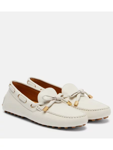 Pantofi loafer Tod's din piele alb