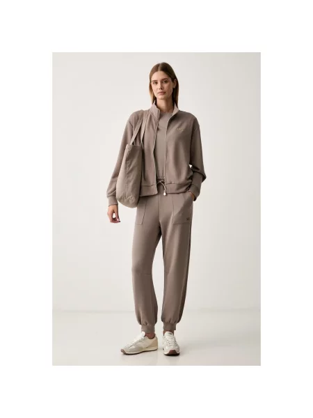 Spodnie dresowe Emporio Armani Ea7 brązowe