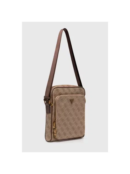 Guess saszetka MILANO beżowy HMMILO brązowa