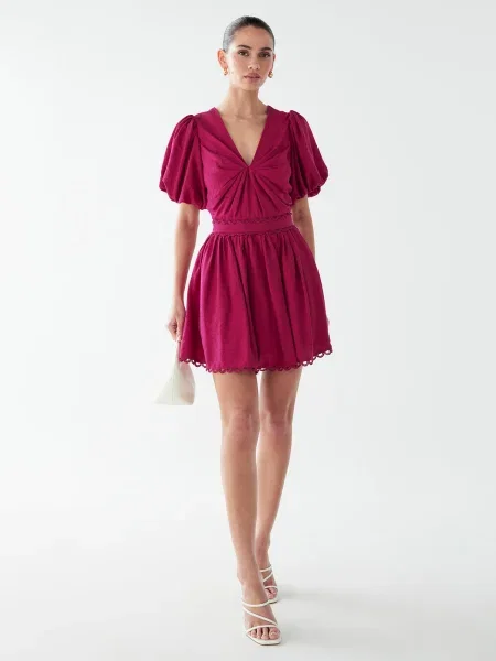BWLDR Rochie Gren roșu-violet roșu