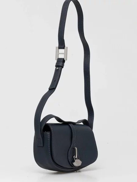 Кожаная сумка Silvian Heach розовая