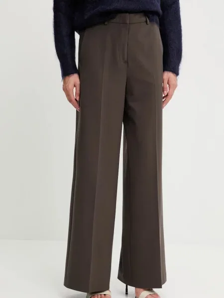 Blugirl Blumarine pantaloni lat high waist maro