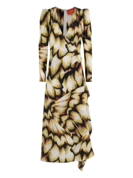 Rochie maxi La Doublej cu imagine cu imprimeu abstract de costum