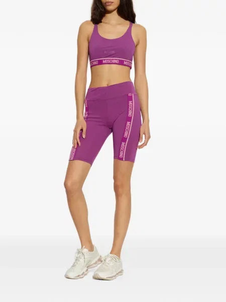 Cyklistické šortky Moschino fialová
