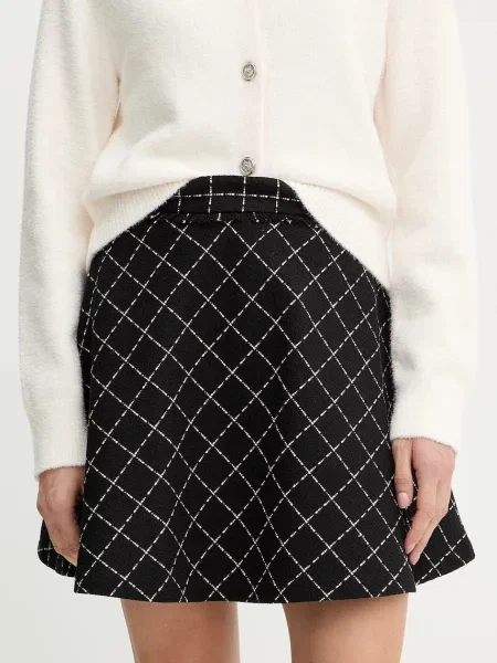 Morgan spódnica mini rozkloszowana JILMA czarny