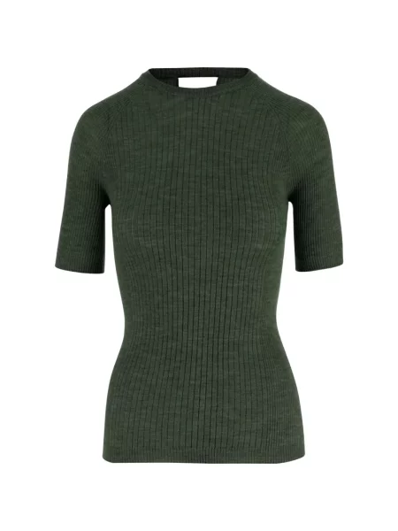 Tricou Sa Su Phi scurt cu nervuri verde