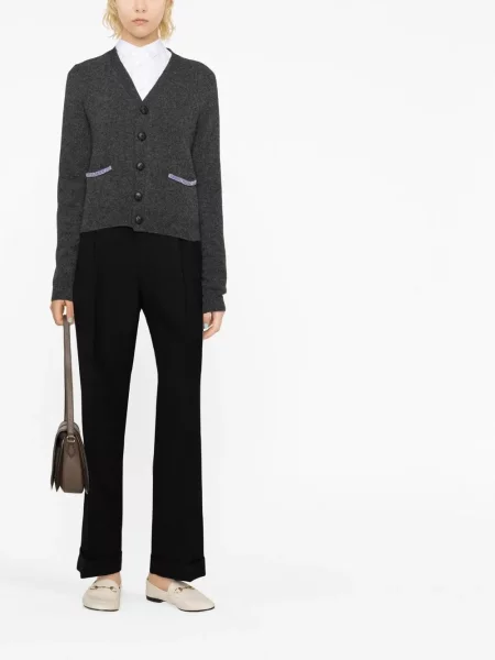 Vilnonės kelnės Gucci juoda