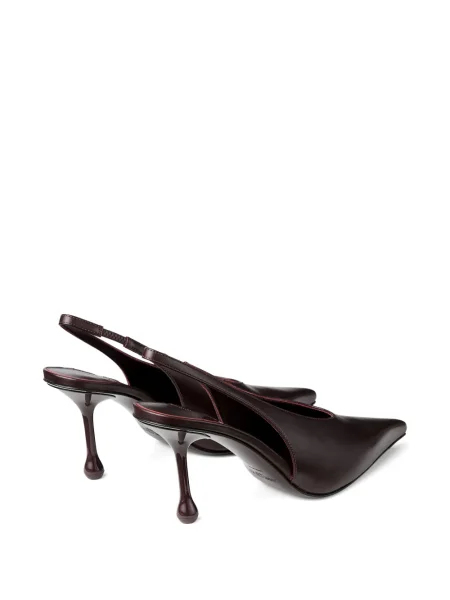 Pantofi cu toc Jimmy Choo slingback maro