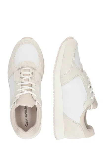 Calvin Klein Jeans Sneakers Runner Laceup Low Mg Media Écru alb