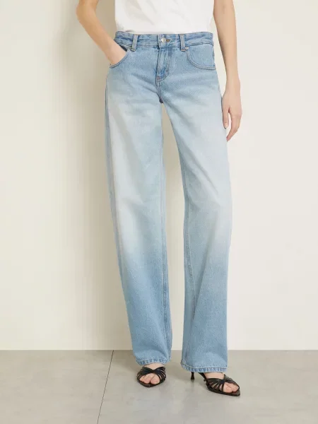 Victoria Beckham Proste Dżinsy Harper blau niebieskie