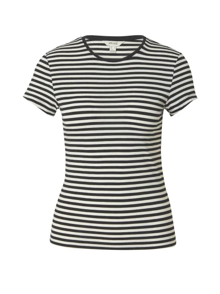 Aware Tricou INES FIONA negru / murdar alb