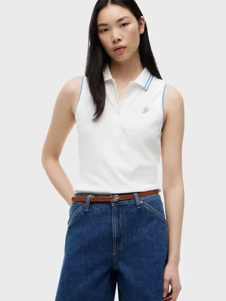 Поло Tommy Hilfiger біле