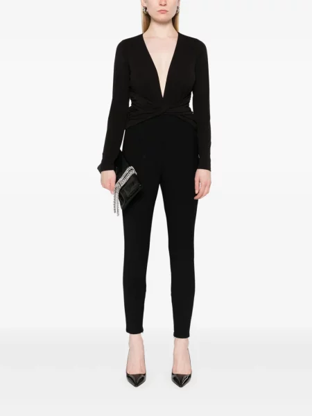 Salopetă Michael Michael Kors din jerseu negru