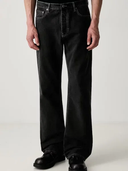 Off-White Half Arrow blugi relaxed fit pentru bărbați alb