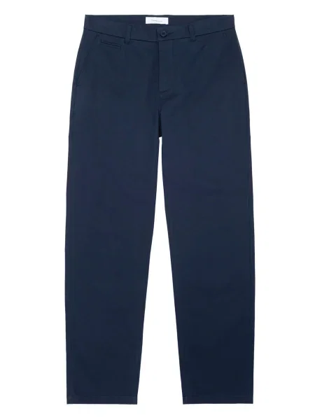 KnowledgeCotton Apparel „Chino“ stiliaus kelnės Chuk tamsiai mėlyna