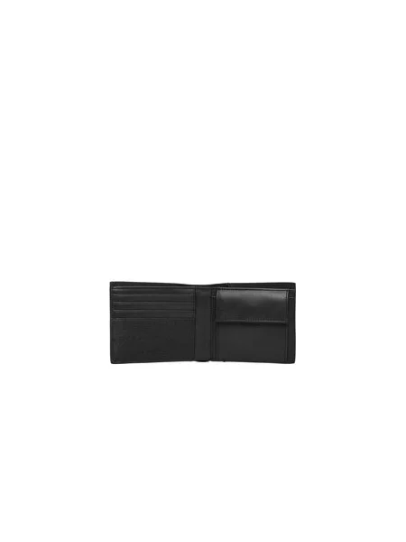 Calvin Klein Peněženka REFINED MIX BILFOLD W COIN Portafogli' černá
