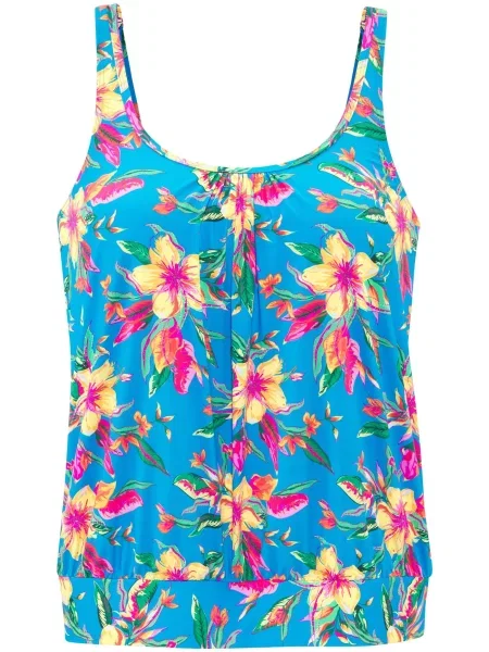 LASCANA Tankini top / galben deschis / verde jad / roz albastru