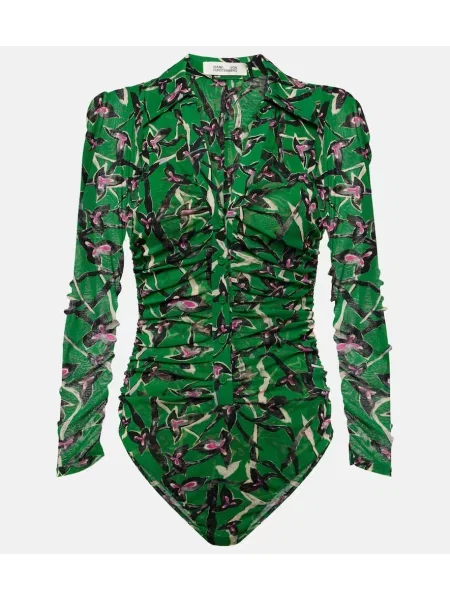 Body Diane Von Furstenberg cu imagine plasă verde