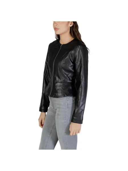 Geanta de piele Jacqueline De Yong negru