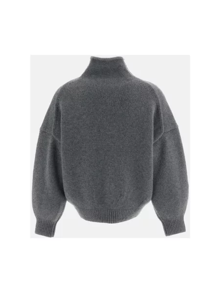 Sweter z golfem Arch4 z kaszmiru szary