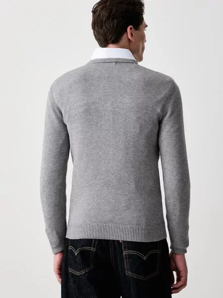 Guess sweter z wiskozą NAVIN szary