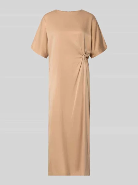 Sukienka midi z detalem węzła model INDAH' Drykorn