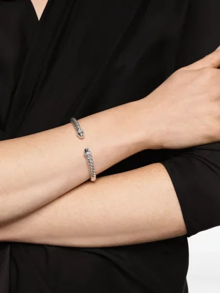Brăţară David Yurman argintiu