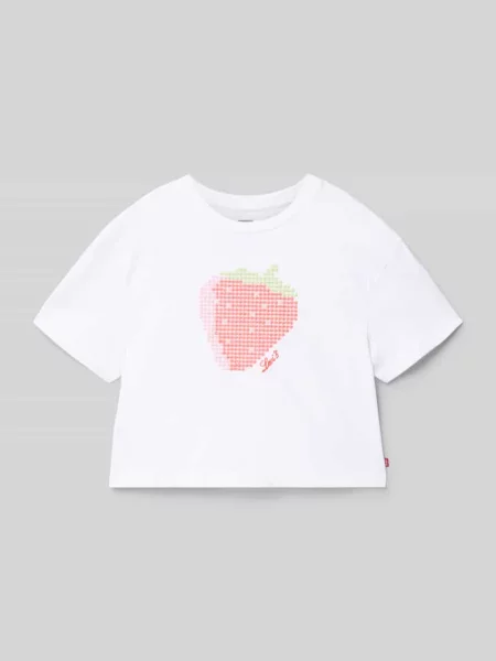 Top dziecięcy Levi's biały