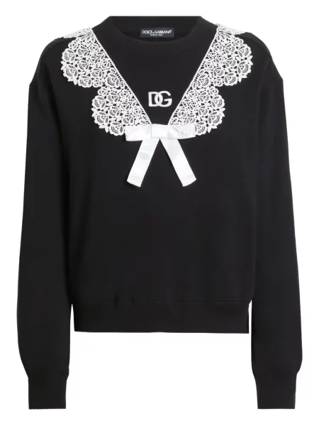 Суитчър Dolce & Gabbana с дантела черно