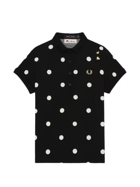 Tricou polo Fred Perry cu buline negru