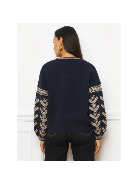 Pulover La Modeuse albastru