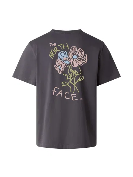 THE NORTH FACE Majica FLOWER SCRIBBLE' črna