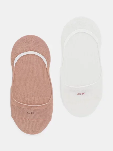 Чорапи Calvin Klein 2 чифта розово