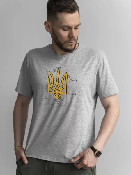 HANDY WEAR Cotton Basic Футболка Світло-сірий меланж сіра