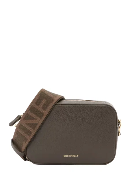 Coccinelle geantă crossbody pentru femei din piele verde