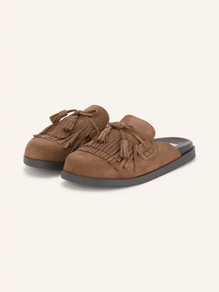 Klapki mules Steve Madden beżowe
