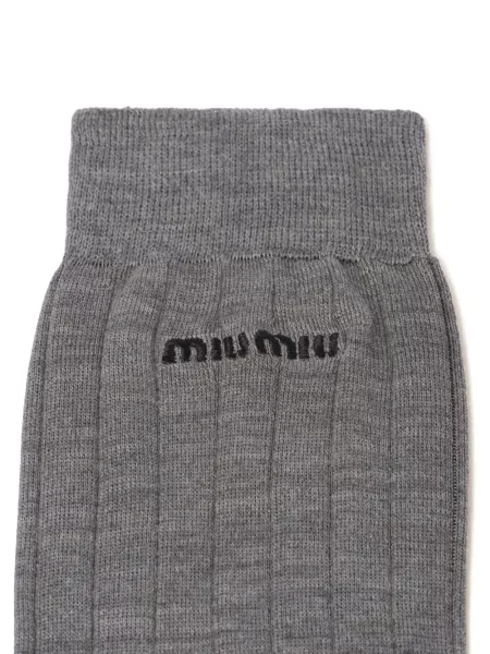 Šilkinės kojines Miu Miu pilka
