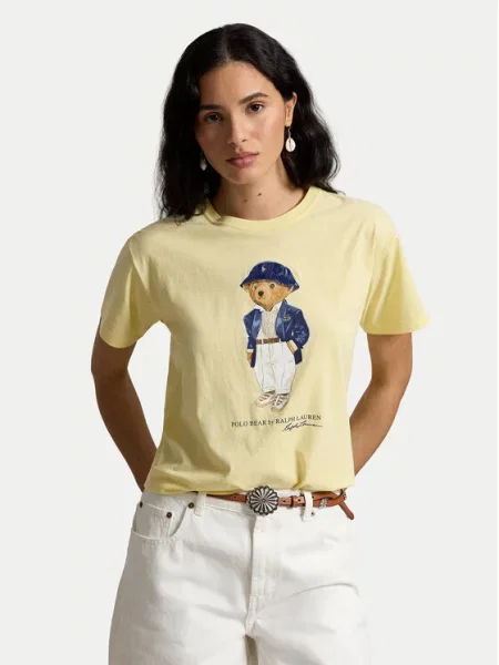 Polo Ralph Lauren Póló Világossárga kék