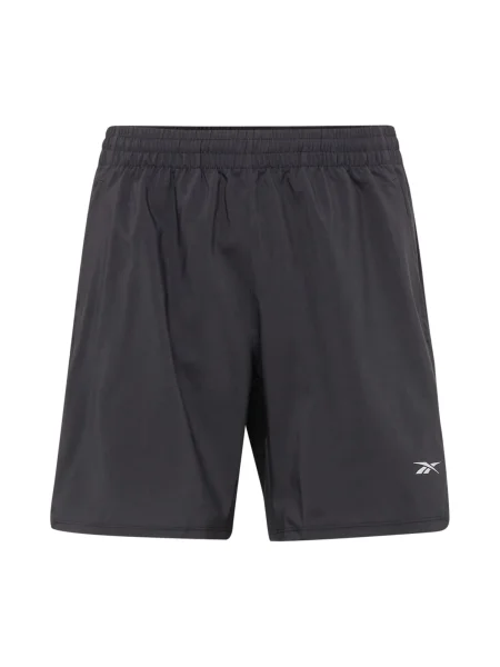 Reebok Športne hlače siva črna