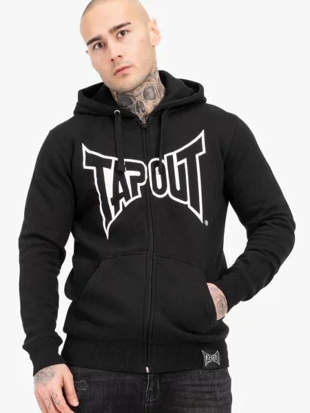 Bluza z kapturem zapinana na o regularnym kroju Tapout Marfa biała
