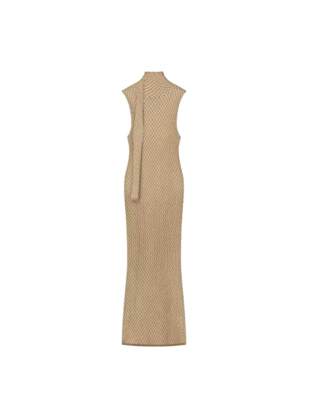 Sukienka maxi áeron beżowa