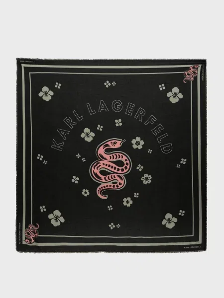 Хустка Karl Lagerfeld з модала чорна