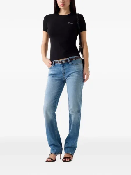 Tricou Guess cu autograf negru