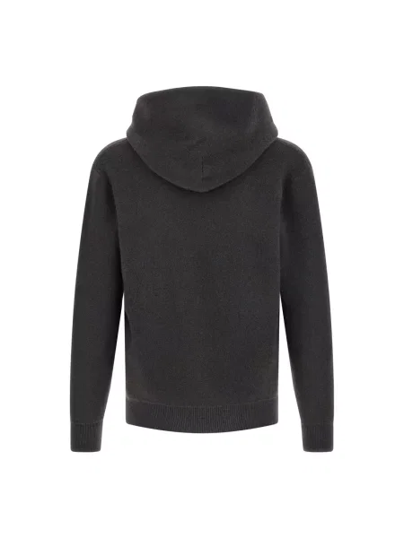 Bluza z kapturem Lemaire z kaszmiru z kapturem szara