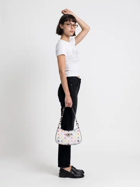 Blugi mom fit Guess negru
